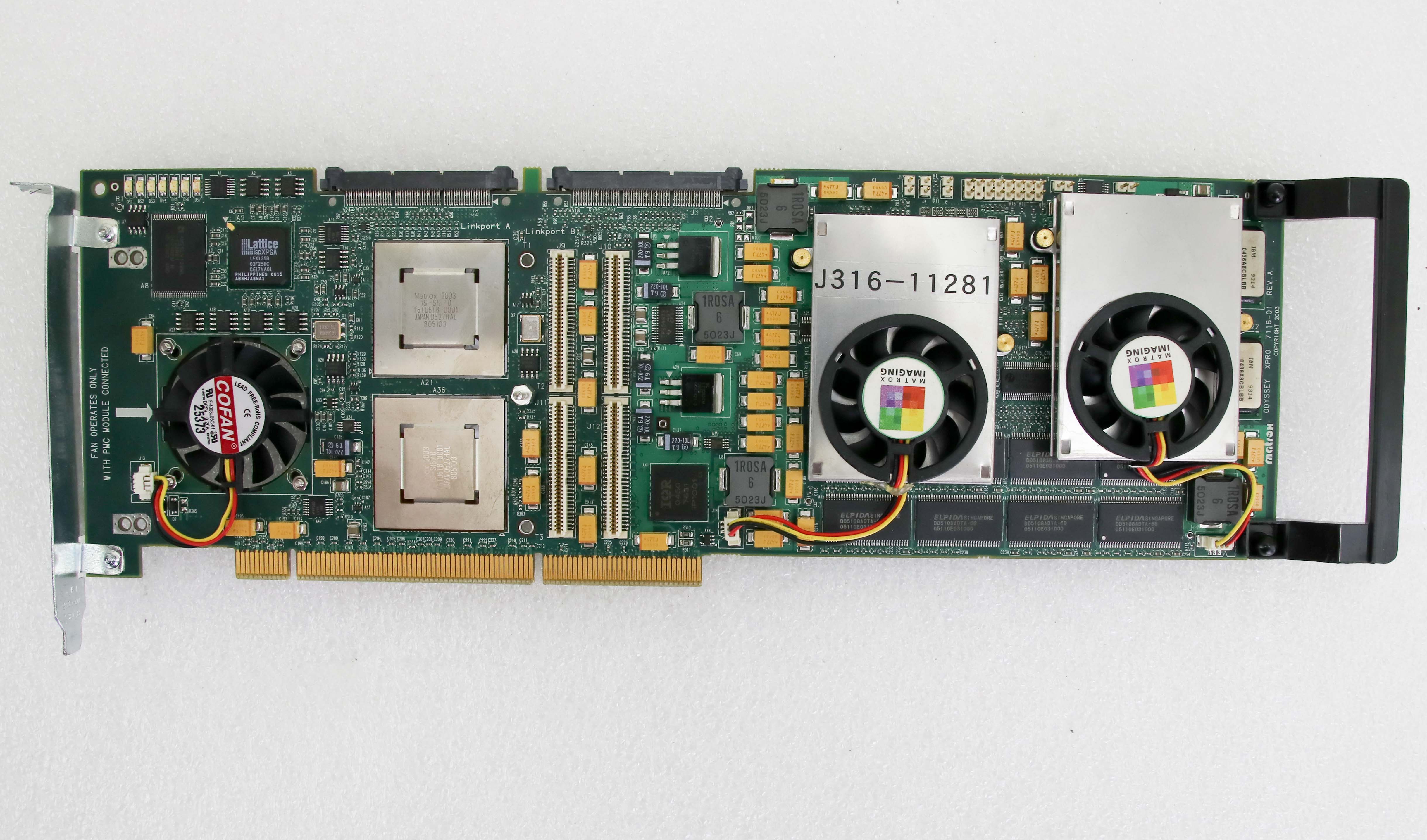 11281 MATROX ODYSSEY XPRO PROCESSOR PCB CARD, OP413G1G 7116-01